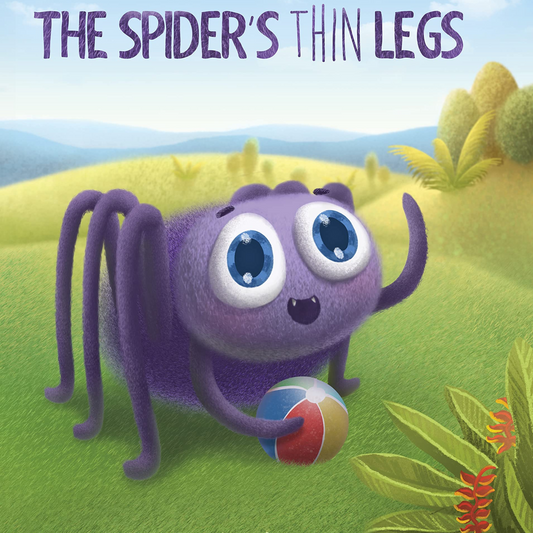 The spider's thin legs